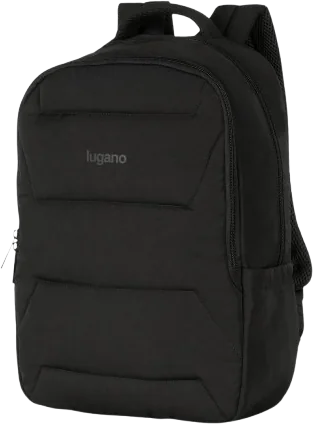 Morral Lugano negro para portátil